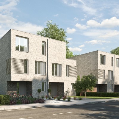 Doppelhäuser Klinkerfassade